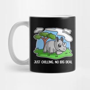 Cute Rhino Chilling On Safari Mug